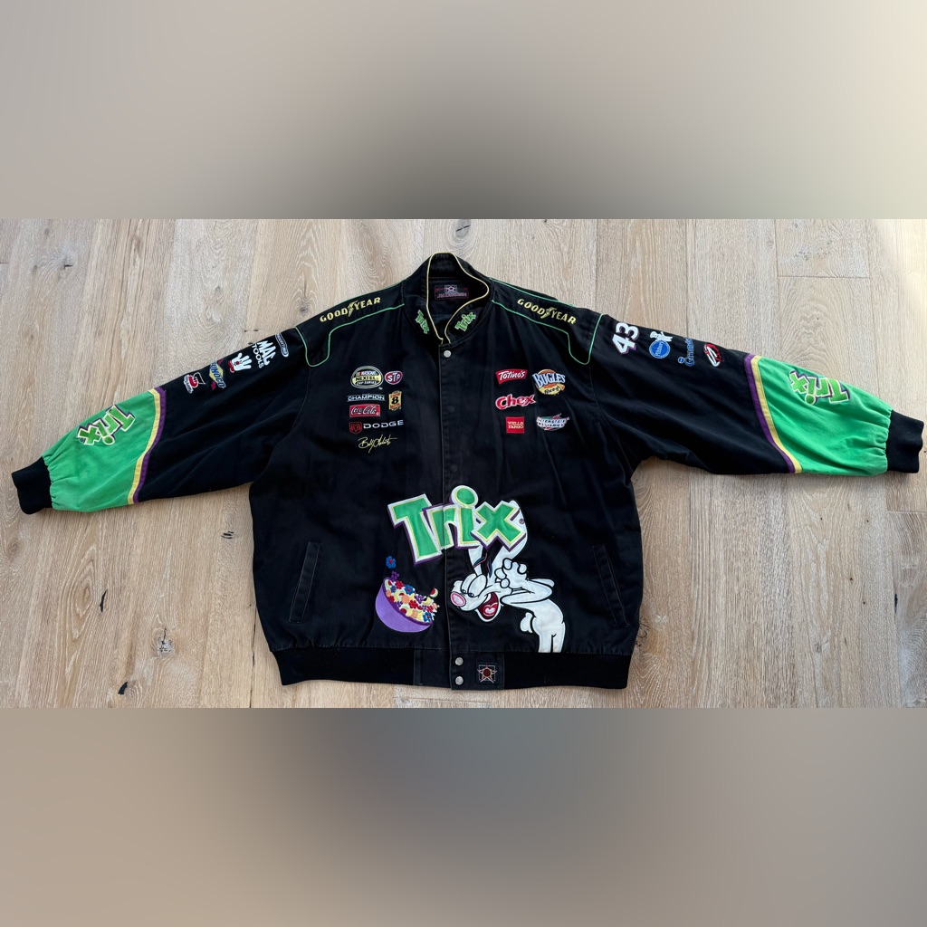 Men’s Vintage Jh Design #43 Bobby Labonte Trix Nascar Racing Jacket